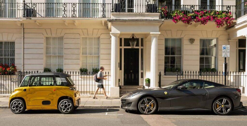 Gold-Wrapped Citroen Ami in London