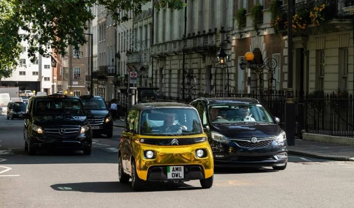 Gold-Wrapped Citroen Ami in London